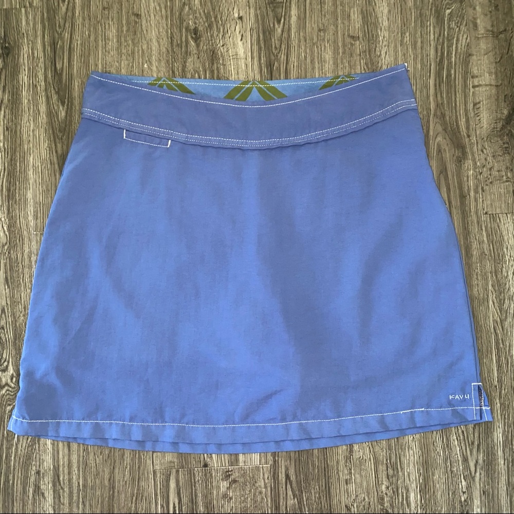 Kavu Blue Athletic/Outdoor Nylon Skort 8